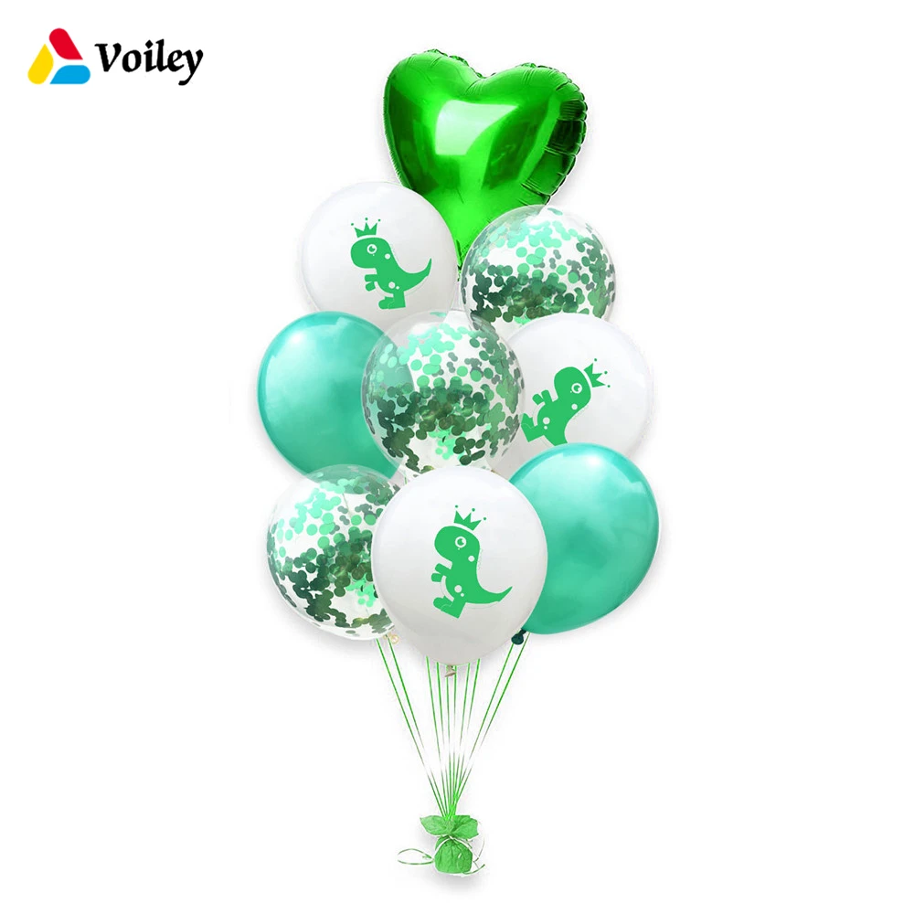 

Baby Shower 1Set Birthday Foil Confetti Toy Dinosaur Air Ball Decorations Dinosaur Party DIY Balloons Event Gift for Guests,7