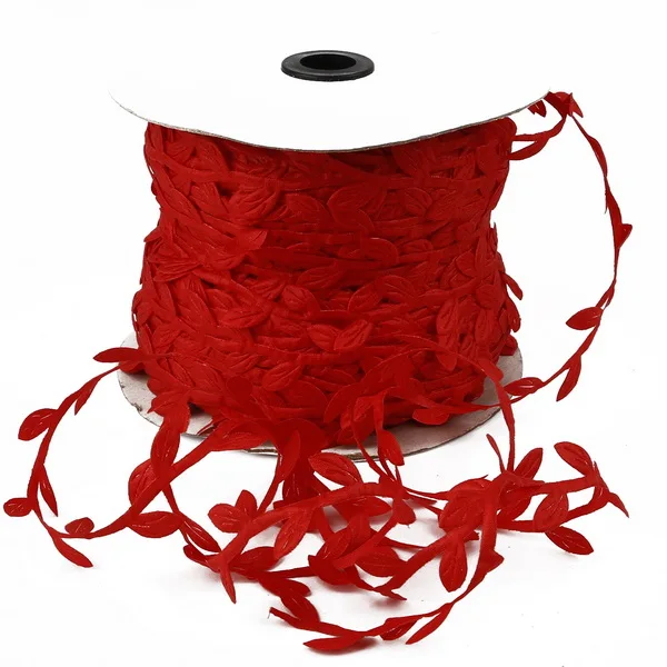 10 м 3 см Рождественская елка Decora ткань кружевная отделка ленты для свадебной вечеринки домашний декор аксессуары поставки - Color: red