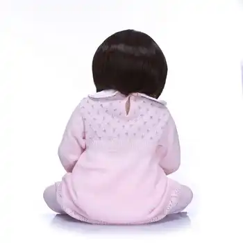 NPKCOLLECTION 23 ''เกิดใหม่ซิลิโคนไวนิลตุ๊กตาเด็กเจ้าหญิง Realistia ตุ๊กตา 57 เซนติเมตรเด็กวันเกิดของขวัญ Bebes เกิดใหม่ตุ๊กตา