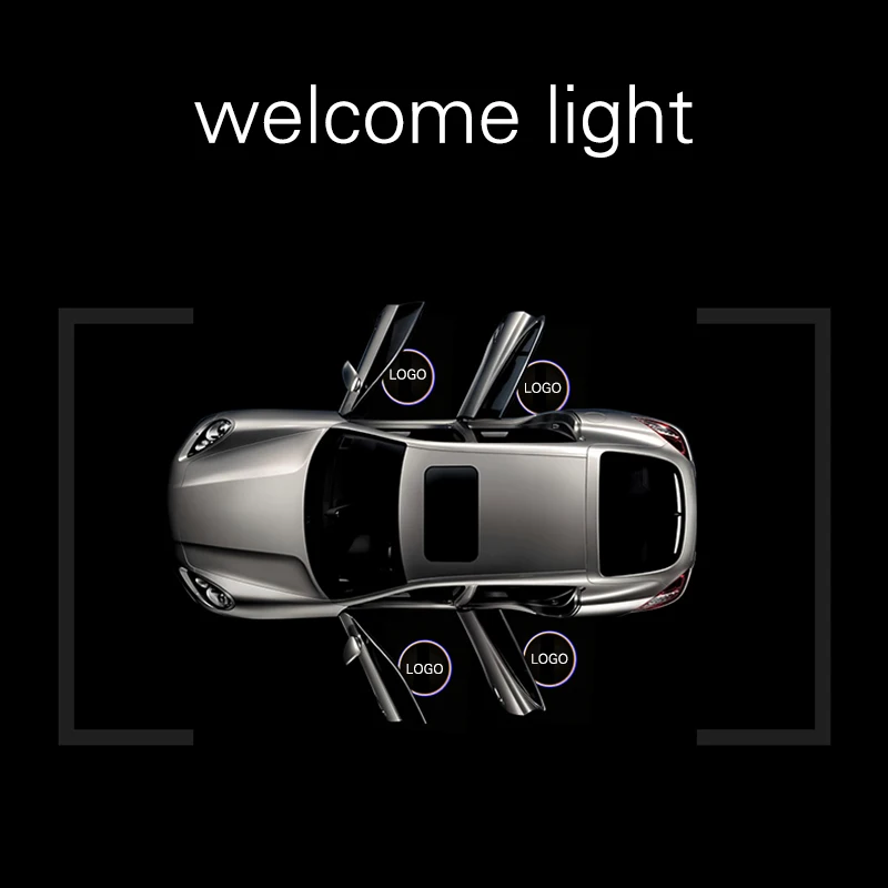 Cunymagos Customized Car Laser Light Car Logo LED Projector Welcome Light Custom-made Wireless LED Car Door LOGO Projector Light (5)