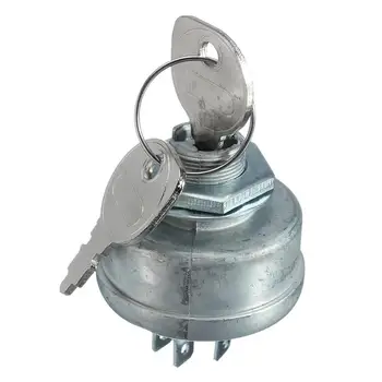 

Lawn Mower Ignition Starter 5 Spade Terminal Engine Starter Switch Switch With Key For Husqvarna 725-0267 725-0267A Garden Lawn