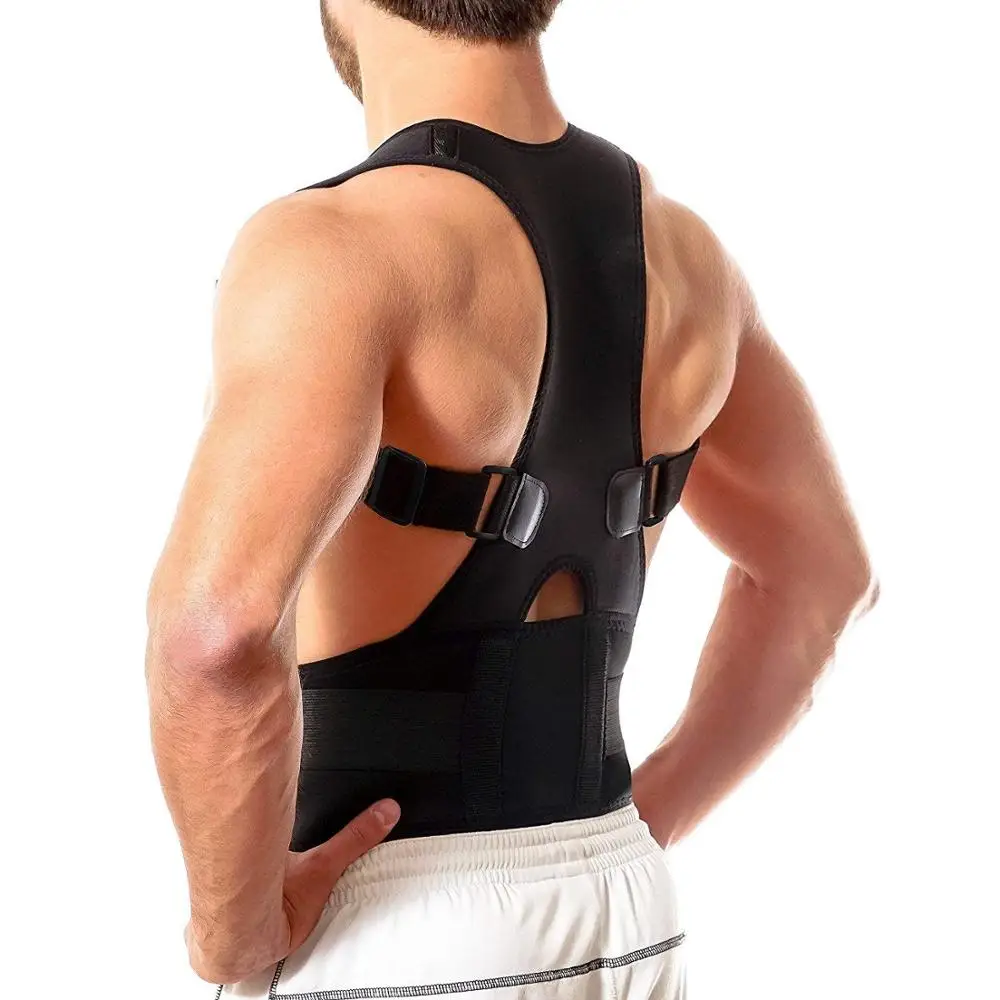 

Back Brace Posture Corrector Best Fully Adjustable Support Brace Improves Posture and Provides Lumbar Support for Back Pain