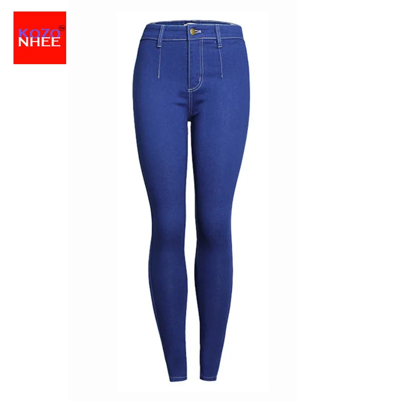 

Stretching Skinny women's Jeans With High Waist Ela Slim Elastic Jeans For Girls Pencil Pants pants women large size