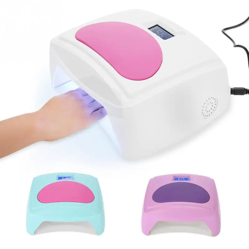 

TMISHION 3 Colors 48W UV LED Nail Lamp with Heat Distribution Adjustable Button Smart Sensor Nail Gel Polish Dryer Machine