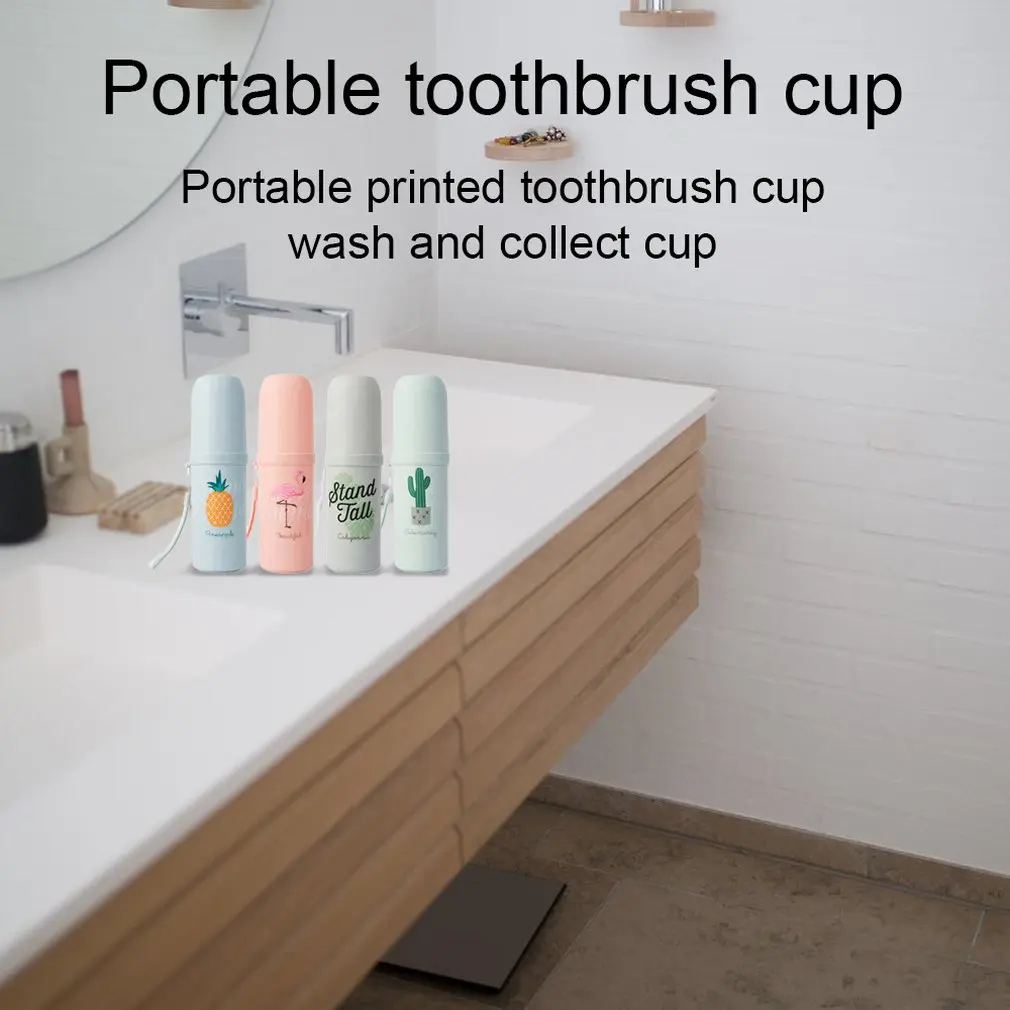 Portable Dual Use Travel Toothpaste Toothbrush Holder Cap Case Household Storage Cup Outdoor Holder Bathroom Accessories