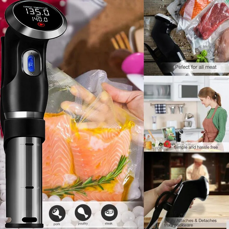 

Sous Vide Accurate Immersion Cooker Control Temperature Timer Cooker for Tender Steak TT-best