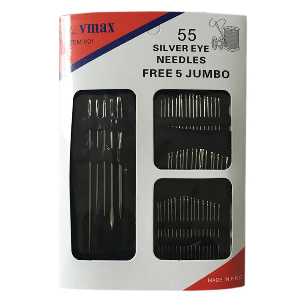55 PCS //Set Lot Stainless Steel Sewing Needle Embroidery Mending Craft FREE SHIP