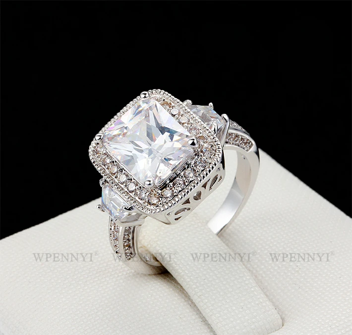 红苹果长方银戒指 1