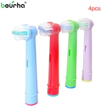 Beurha 4 шт. сменные насадки для зубной щетки для oral B D12, D16, D29, D20, D32, OC20, D10513, DB4510k 3744 3709 3757 D19 OC18 D811 D9525 D9511