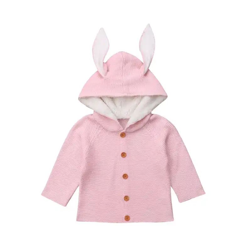 bunny ears cardigan baby