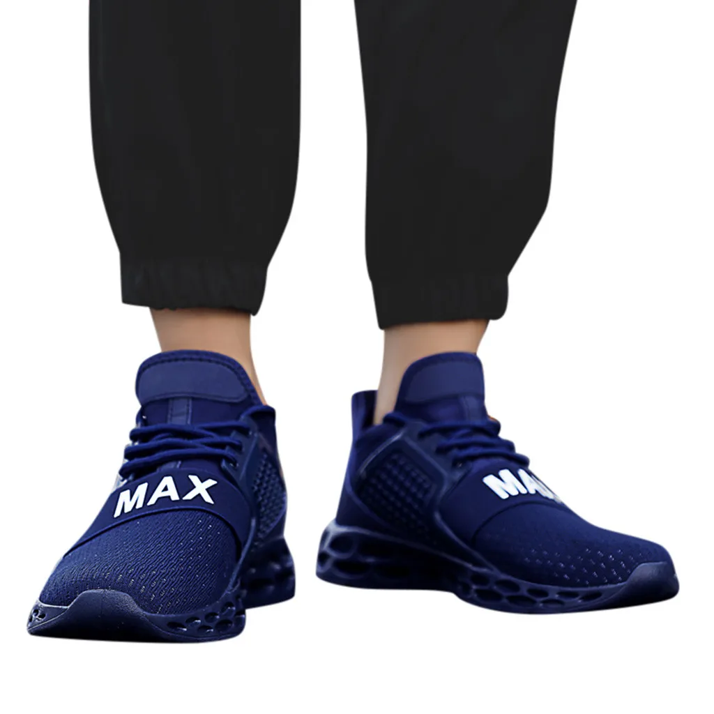 Мужские высокие эластичные кроссовки с полой подошвой; тканая повседневная обувь для бега; модная спортивная мужская обувь с высоким берцем