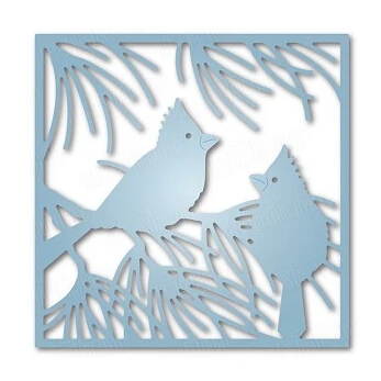 

Ufurty Bird Cardinal Frame metal cutting dies cut die mold decoration Scrapbook paper craft knife mould blade punch stencils