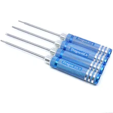 RC Hobby Herramientas HSP LHM117 Modelo Azul Del Coche de Metal Rotula Llave Hexagonal Destornillador 1.5mm 2.0mm 2.5mm 3.0mm Juego de Herramientas