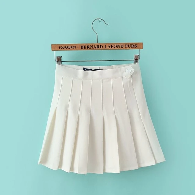 Юбка с высокой талией Летний стиль корейские кюлоты юбки костюм Harajuku юбка средней длины kawaii Милая плиссированная АА юбка