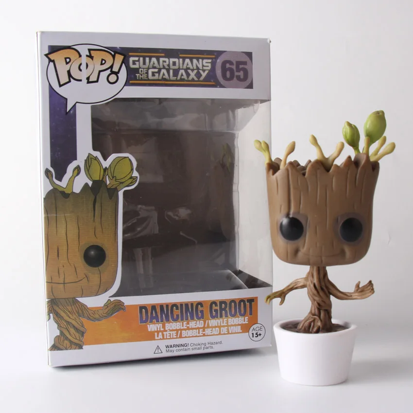

FUNKO POP Guardians of the Galaxy Mini Groot 10CM PVC Action Figure Doll Shake Bobble Head Tree Toy Car Decoration Kids Gift