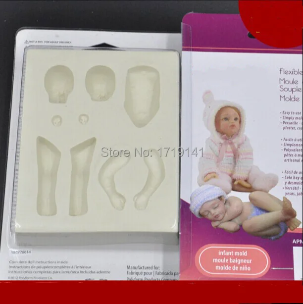 Buy Polymer clay doll mold Male babies molds Baby