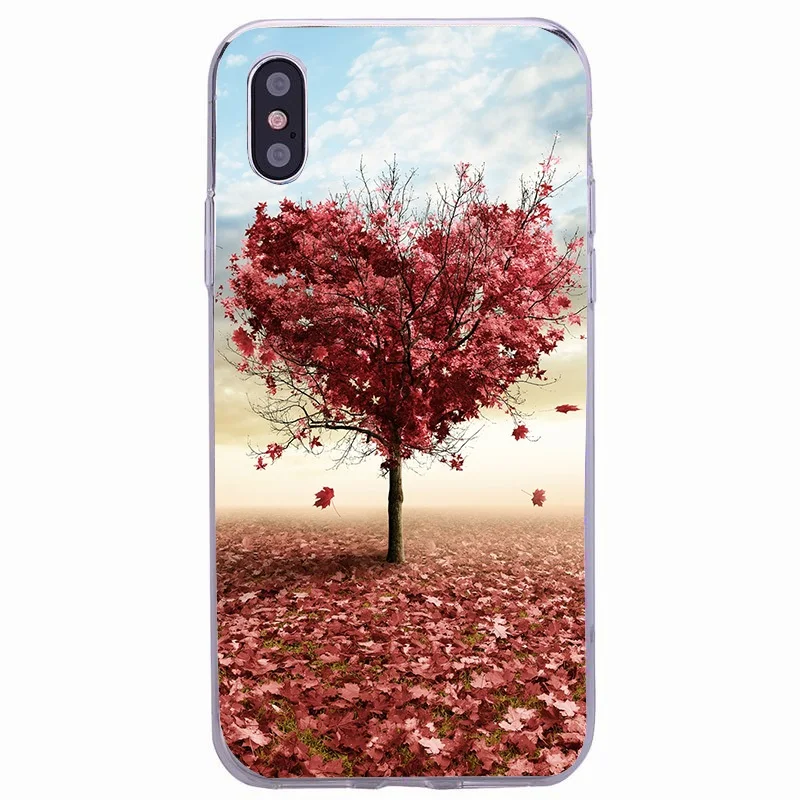 Цветочный чехол для iPhone X XR 5 5S SE 6 S 7 8 Plus Fundas TPU Coque мягкий чехол для iPhone 7plus 8 plus TPU чехол для iPhone Xs Max чехол - Цвет: Фиолетовый