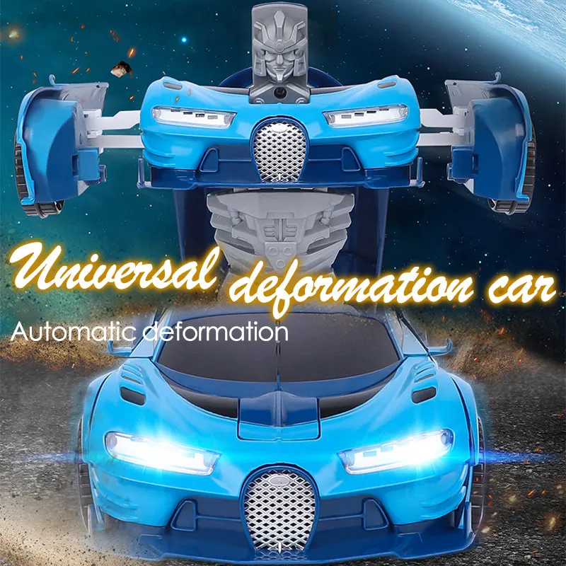 Электрическая техника трансформации роботы спортивный автомобиль модель огни