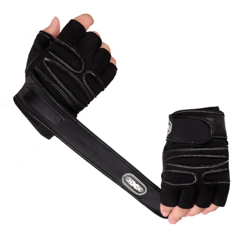 2017 Crossfit Gloves Gym Body Building Dumbbells Sports Exercise Training Wrist Fitness Weight Lifting Gloves for Men Women