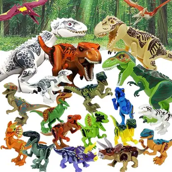 

Jurassic World 2 Dinosaurs Tyrannosaurus Rex Building Blocks Bricks Toys Model Compatible with Dinosaurs Model Gift