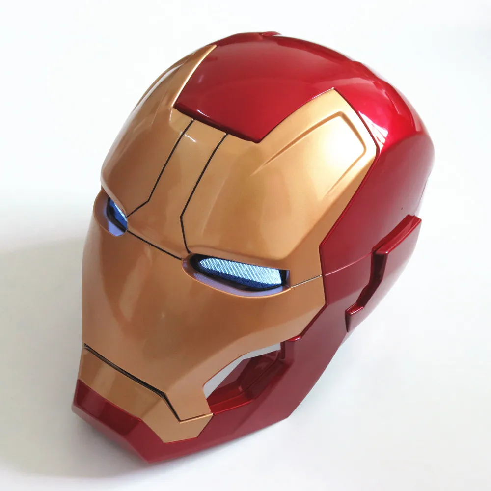 

Auto Open and Light Recloser Iron Man Helmet 1:1 Wearable ABS Helmet Tony Stark Mark 42 MK42 Cosplay 1:1 Mask with LED Light