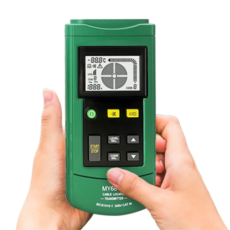 MS6818 Cable detector Wire Cable Metal Pipe Locator Detector Tracker Finder Metal Detector Underground