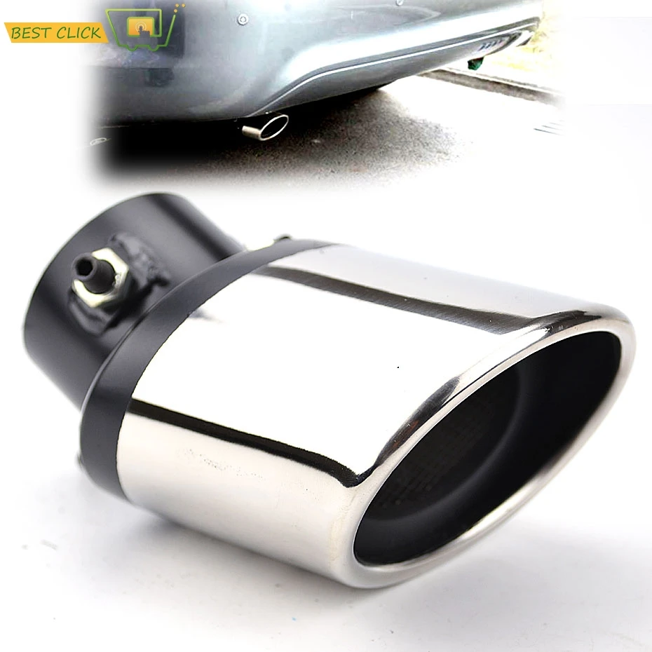 Cromo de gases de escape Trim Punta Silenciador Rematador Citroen C Crosser Suv