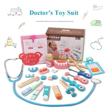 Детская медицинская упаковка костюм доктор Косплей интерактивная игра ролевые игры игрушка костюм деревянные пазлы для раннего развития детей серия игрушка