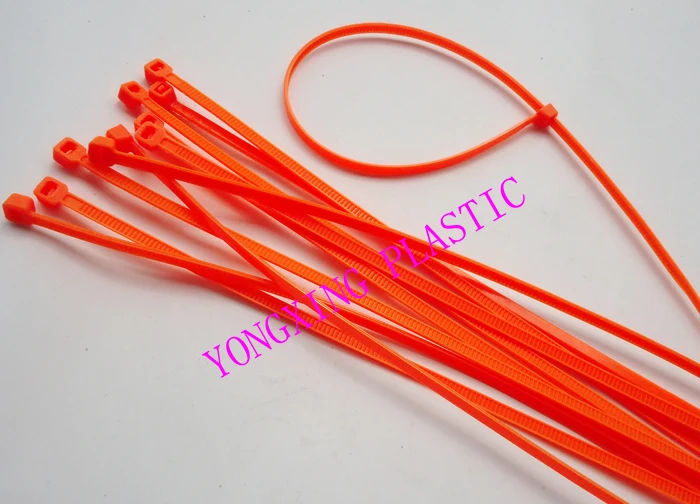 

200pcs/bag cable tie 2.0x150 self-locking nylon66 94V-2 Zip tie orange color