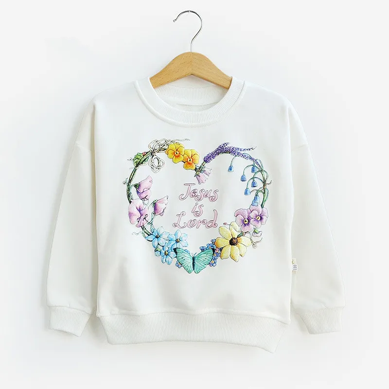 

Sweatshirt For Girls 2019 Spring New Fashionable Girls Clothes Cartoon O-neck Long Sleeve Sweaters For Girls High Quality
