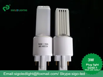 

Free Shipping-3W Pin Light Plug in light LED plug light Horizontal Down lamp G24 PL Light Rotation 345 degree UNIQUE TOOLING