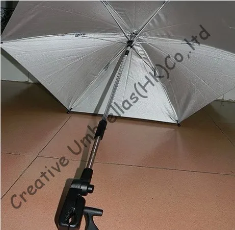 

Baby stroller steering umbrella,children car umbrella 8mm steel shaft & fiberglass ribs,detachable clamp,Environment protection