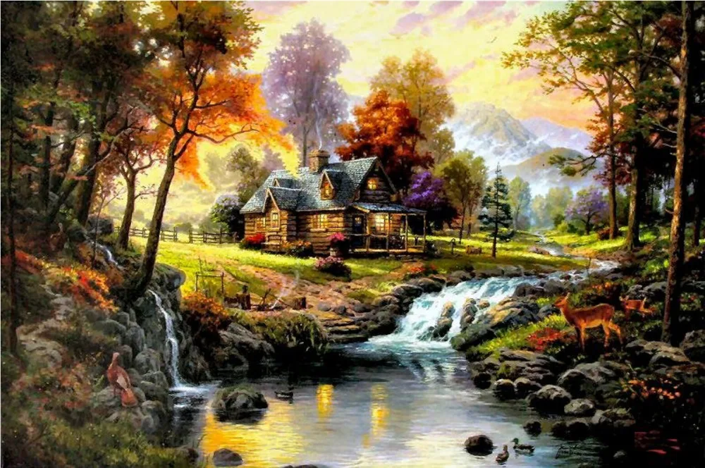 

T K Oil Painting 24"x36''Guaranteed