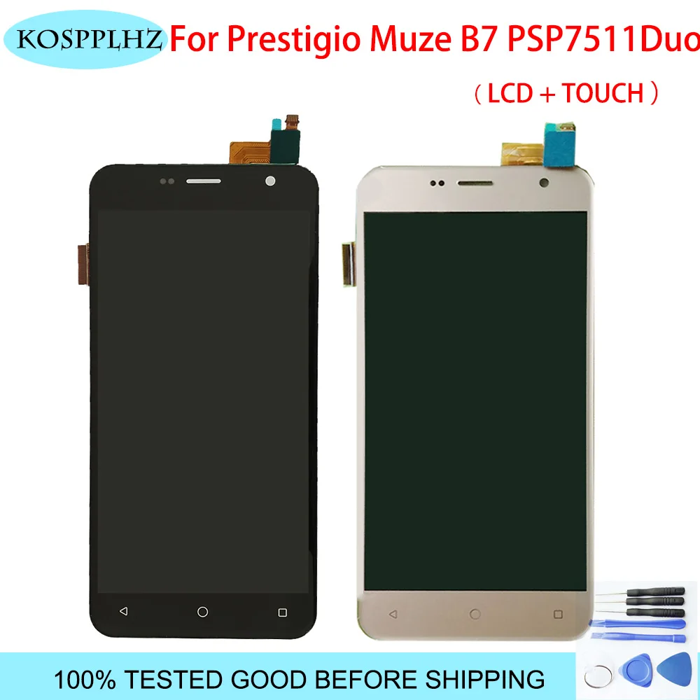 

5inches 1280*720 For Prestigio Muze B7 PSP7511Duo PSP7511 PSP 7511 DUO LCD Display And Touch Screen assembly Replacement +Tools