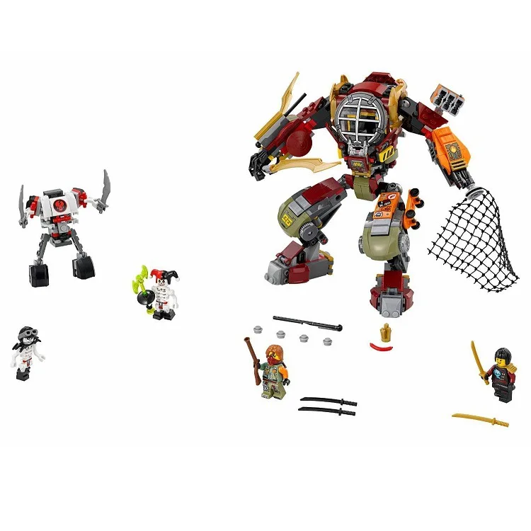 

LEPIN Ninjagoed Salvage M.E.C Marvel Ninja Building Block Model Toys Minifigures Compatible With Legoe