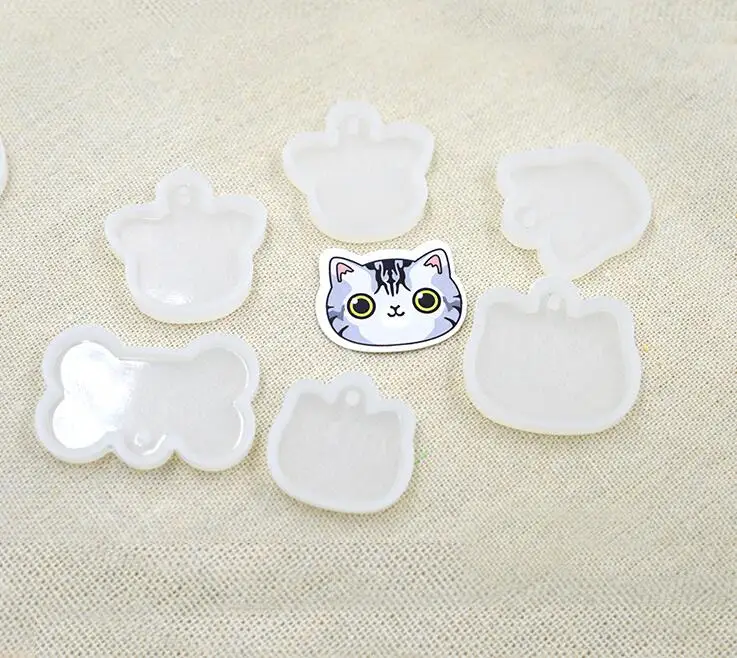 

Pet tag mold brooch mold resin molds for jewelry