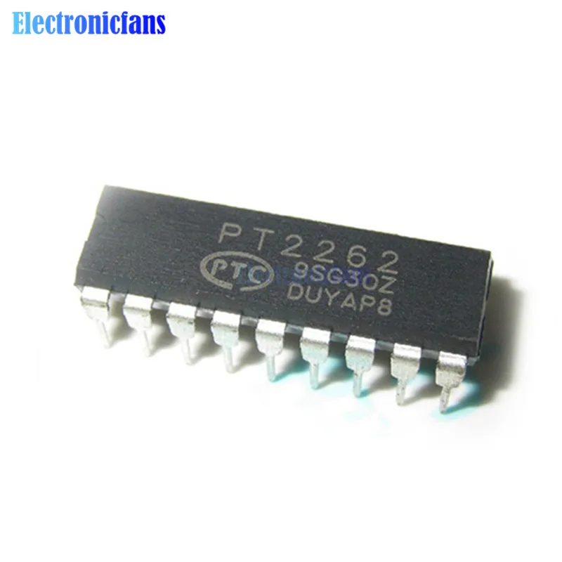 10Pcs PT2262 2262 DIP 18 Remote Encoder decoder PTC IC free shipping-in ...