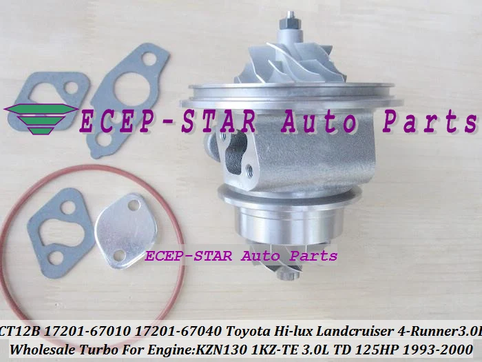 TURBO CHRA Cartridge Core CT12B 17201-67010 17201-67040 Turbocharger For TOYOTA LANDCRUISER 1KZ-TE KZJ90 KZJ95 2000- 4-RUNNER TD HI-LUX 1993- KZN130 3.0L (5)