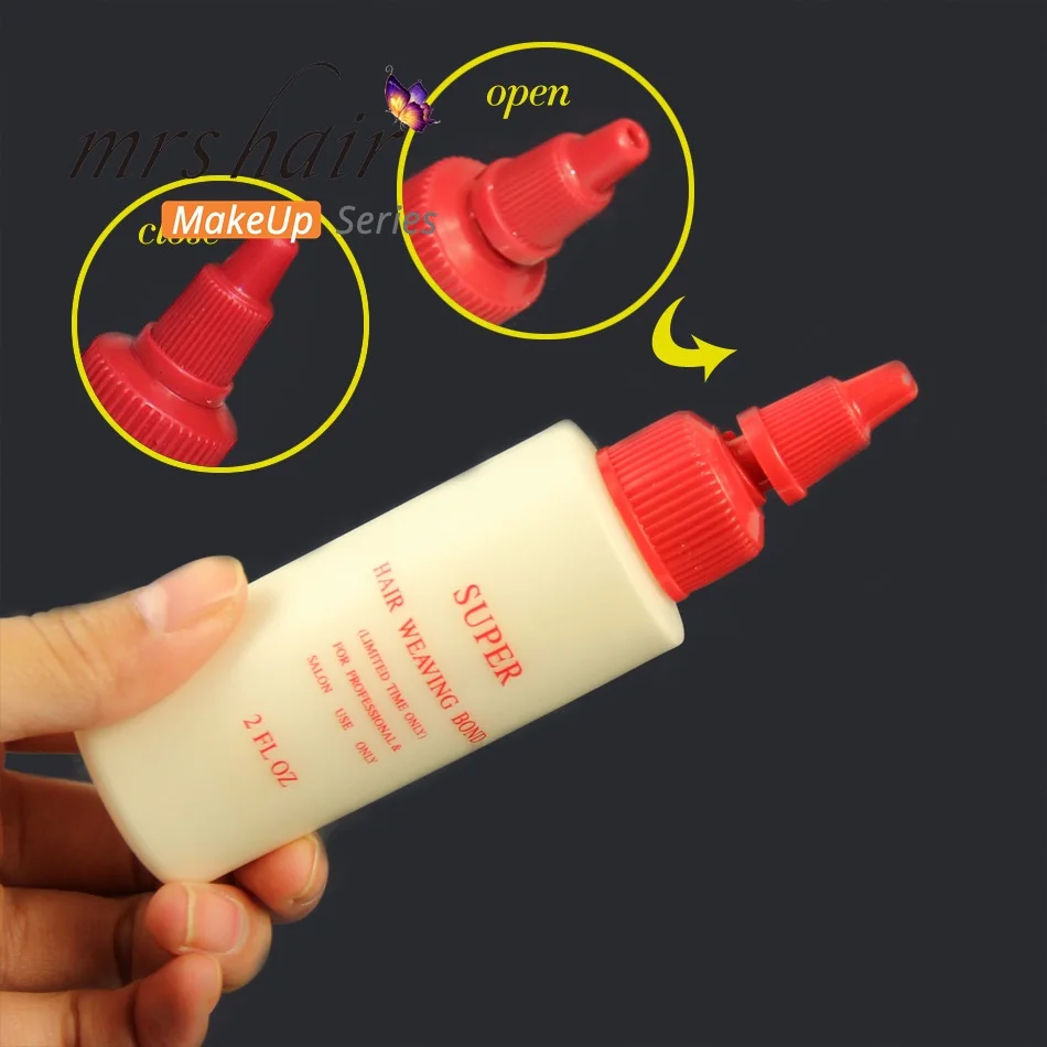MRS HAIR Hair Bonding Glue Double Hair Weaves Adhesives Glue 1pc Perfectly Hold Virgin Hair Black White Super Bond 1oz 2oz 4oz