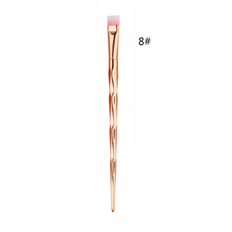 1pcs Rose gold Diamond makeup brushes Foundation Blending Power Eyeshadow Contour Concealer Blush Cosmetic Beauty Make up Tool