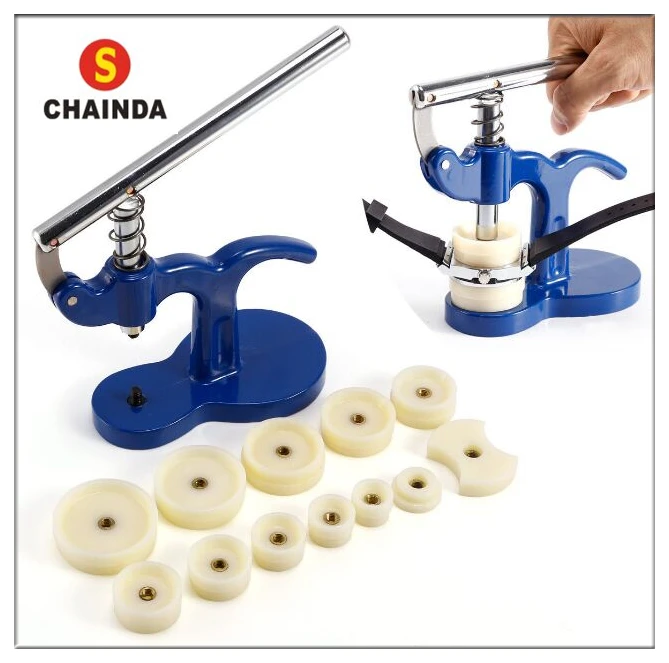 Watch Back Case/Cover Crystal Press/Closer Watchmakers Capping Tool with 12 Dies цена Watch Back Case/Cover Crystal Press/Closer Watchmakers Capping Tool with 12 Dies цены онлайн