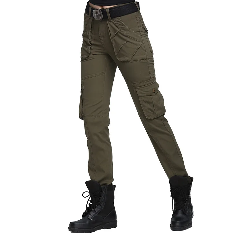 Осенние повседневные женские свободные тактические брюки, военные брюки-карго для девушек и мужчин размера плюс, армейские зеленые мешковатые брюки для женщин