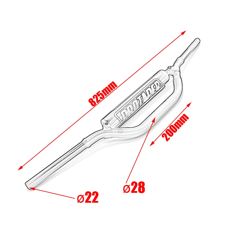 Руль для PRO Cone Pack Bar 825 мм рулевые накладки Грипсы питбайка мотоцикла CNC 28