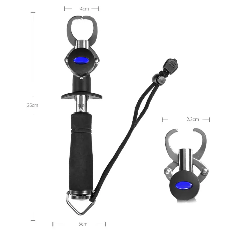 Рыба губной Захват Grabber со шкалой+ шнур для рыбной ловли крючок+ рыболовные плоскогубцы-ножницы рыболовные набор инструментов и T8