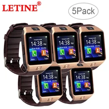 Letine 5 шт./компл., умные часы dz09, 09 электроника для мужчин женщин Smart-Watch телефон для sunsang huawei android-смартфон PK Q18 GT08