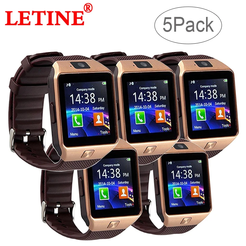 Letine smartwatch dz09 dz 09 5 шт./компл. электронные смарт часы для мужчин и женщин телефон