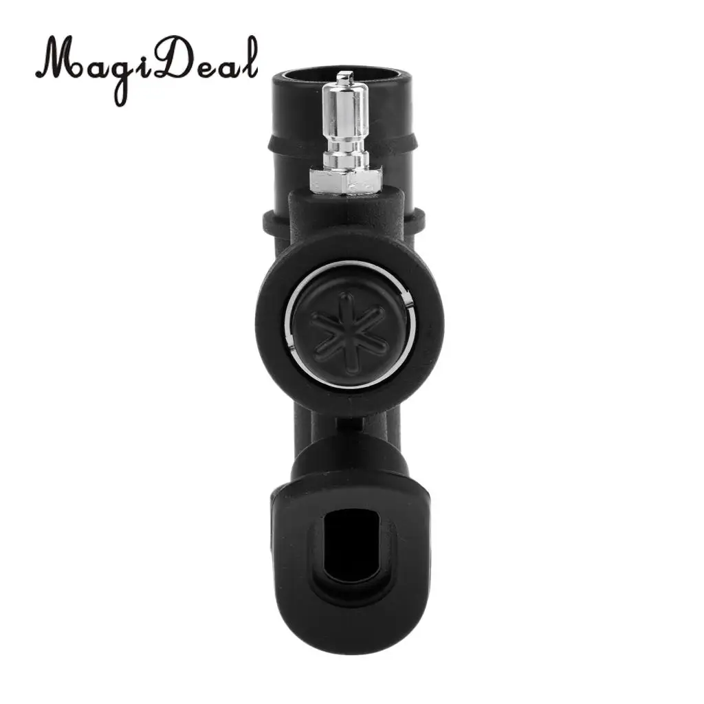 Professional Dive BCD Power Inflator with Angled Mouthpiece for Scuba Diving Standard 1 inch Inflator Hose