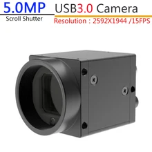 Высокоскоростной USB3.0 промышленный цифровой фотоаппарат 5MP монохромный затвор прокрутки с SDK+ внешний триггер и программное обеспечение для измерения