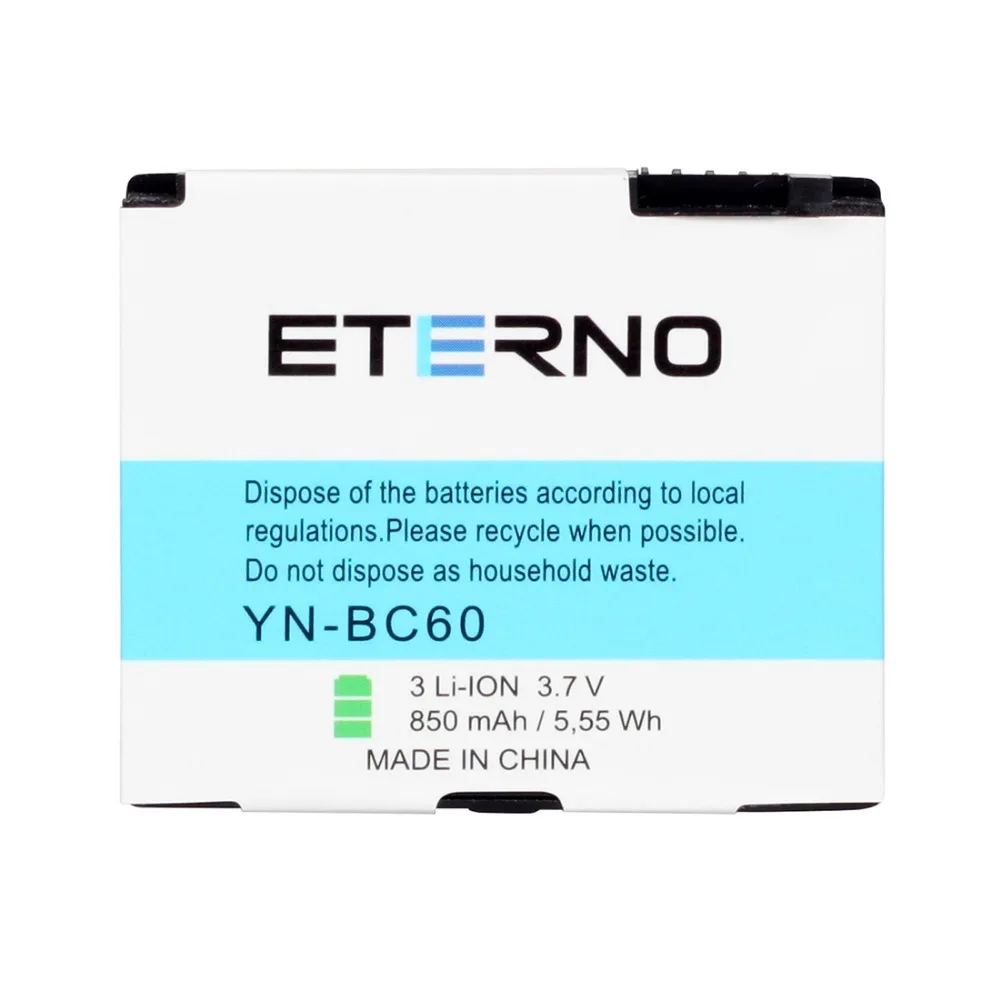

ETERNO Replacement BC60 Battery for Motorola c261 L2 SLVR L2 SLVR L6 SLVR L7 Rechargeable Cellphone Batteries 850mAh