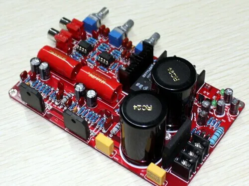 Готовая Плата усилителя микшера breeze audio LM3886 + NE5532/2*68 Вт стерео интегрированная